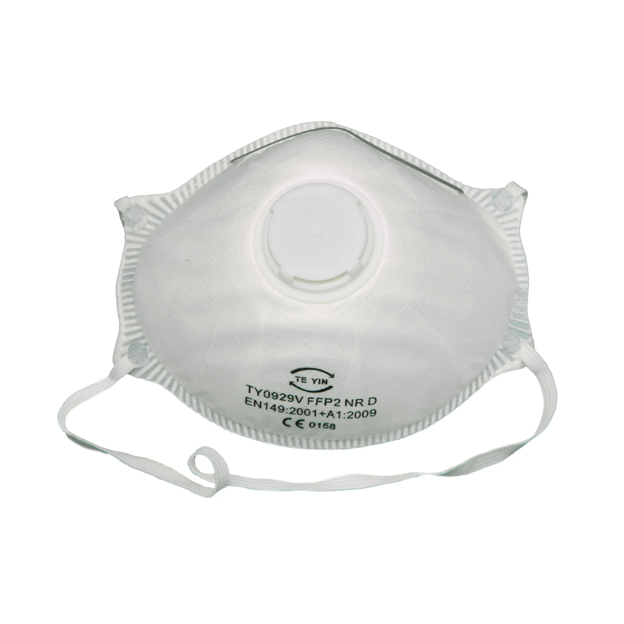 FFP2 Moulded Valved Disposable Masks - Case of 240 — White